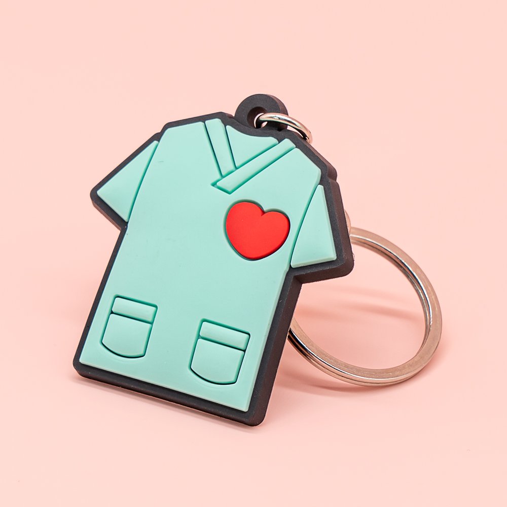 wholesale pvc keychains hot sale anime figure custom keyring friends Cartoon medical key holder fit fans souvenir gift