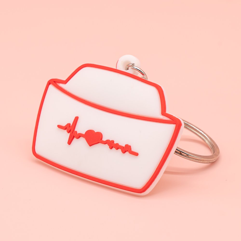 wholesale pvc keychains hot sale anime figure custom keyring friends Cartoon medical key holder fit fans souvenir gift