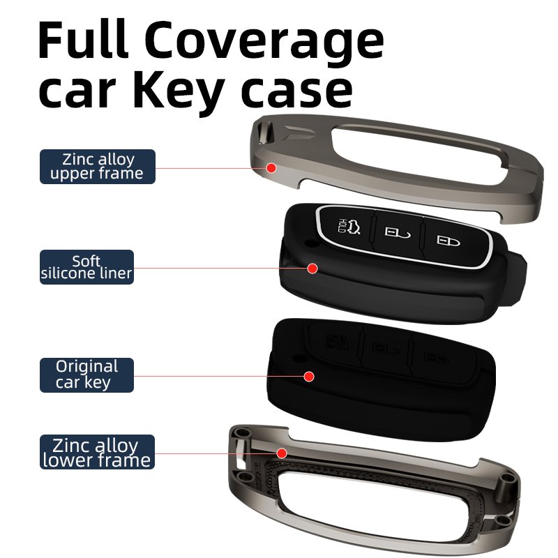 Luxury Customized Car Accessories Protection Car key Cover case For Hyundai