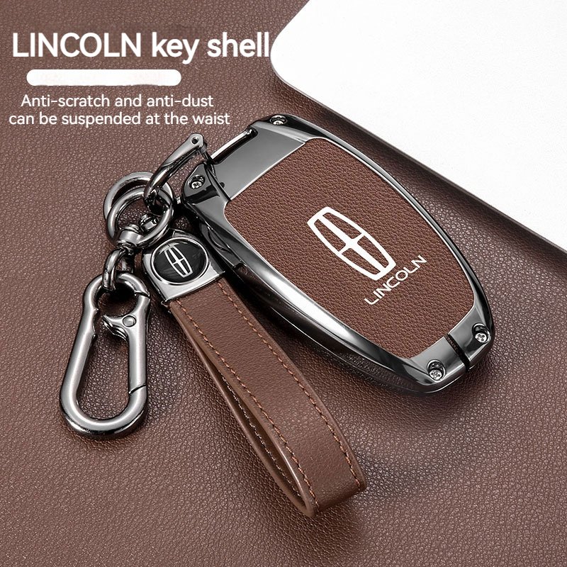 Zinc Alloy Car Key Case Cover Shell For Lincoln Continental MKC MKZ MKX Navigator Z Nautilus Aviator Corsair 2017 2018 2019 2022