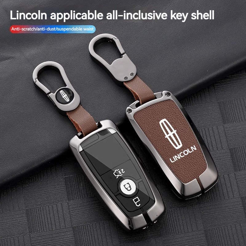 Zinc Alloy Car Key Case Cover Shell For Lincoln Continental MKC MKZ MKX Navigator Z Nautilus Aviator Corsair 2017 2018 2019 2022