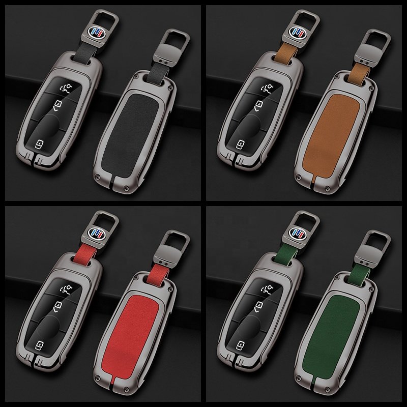For Leather 2024 Protection Car Key Cover Mercedes