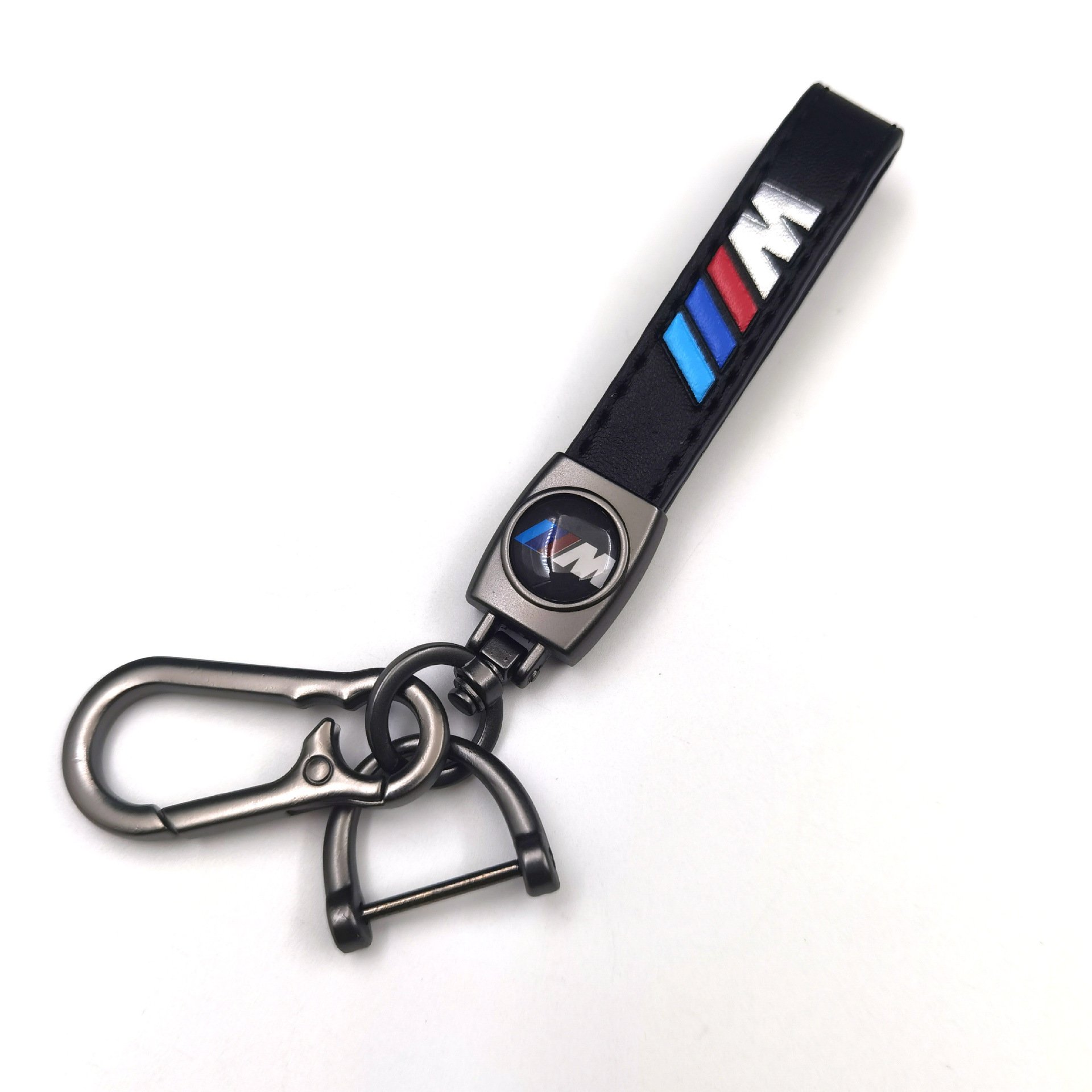 car accessories wholesale Luxury Car Brand Keychain Leather Key Lanyard Key Ring Car Logo Keychain for tesla mercedes benz bmw