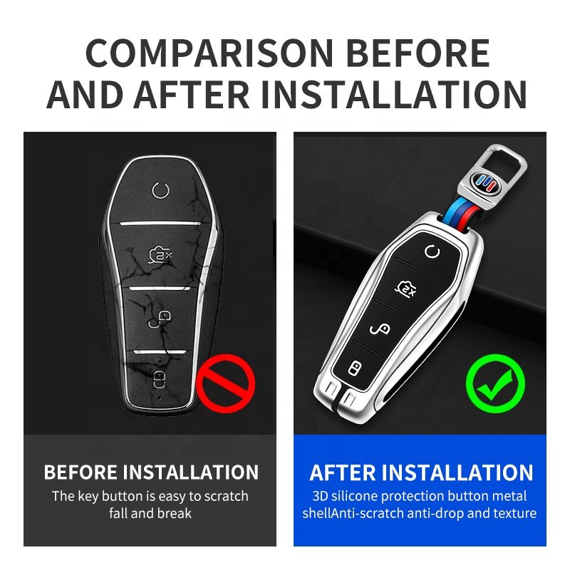 4 Buttons Case Key Bag For Byd Atto 3 Qin Plus Han Dmi Swift Byd Car Key Cover