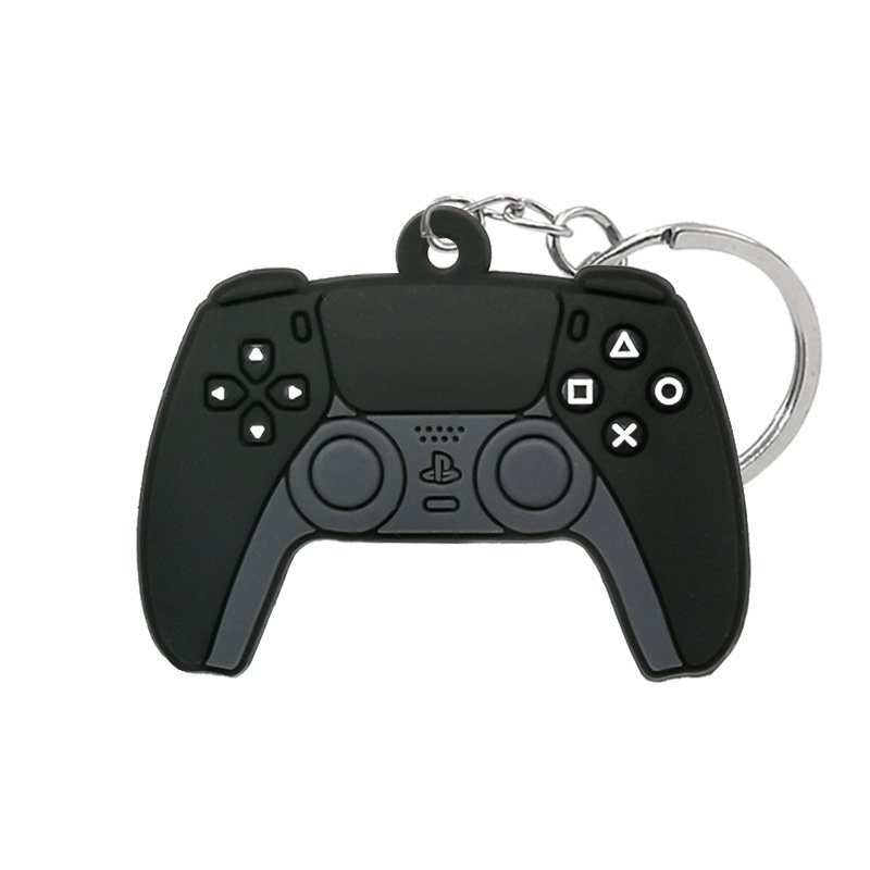 Custom PVC Game Machine Keychain & Keyring Cute Gamepad Joystick Key Chains Bag Car Accessories Jewelry Gift for Him Kid Toy