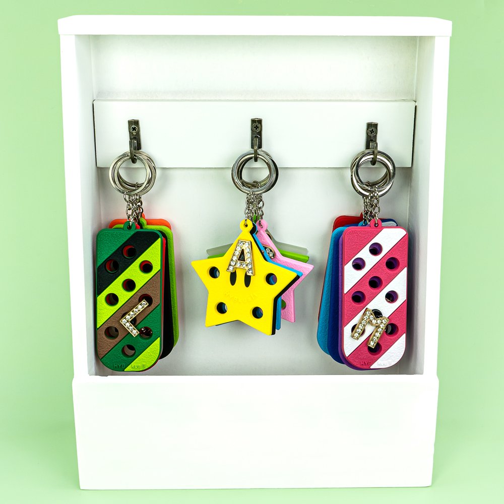 New design rubber keychain shoe charm holder fit car keys charms bag trinket wholesale custom