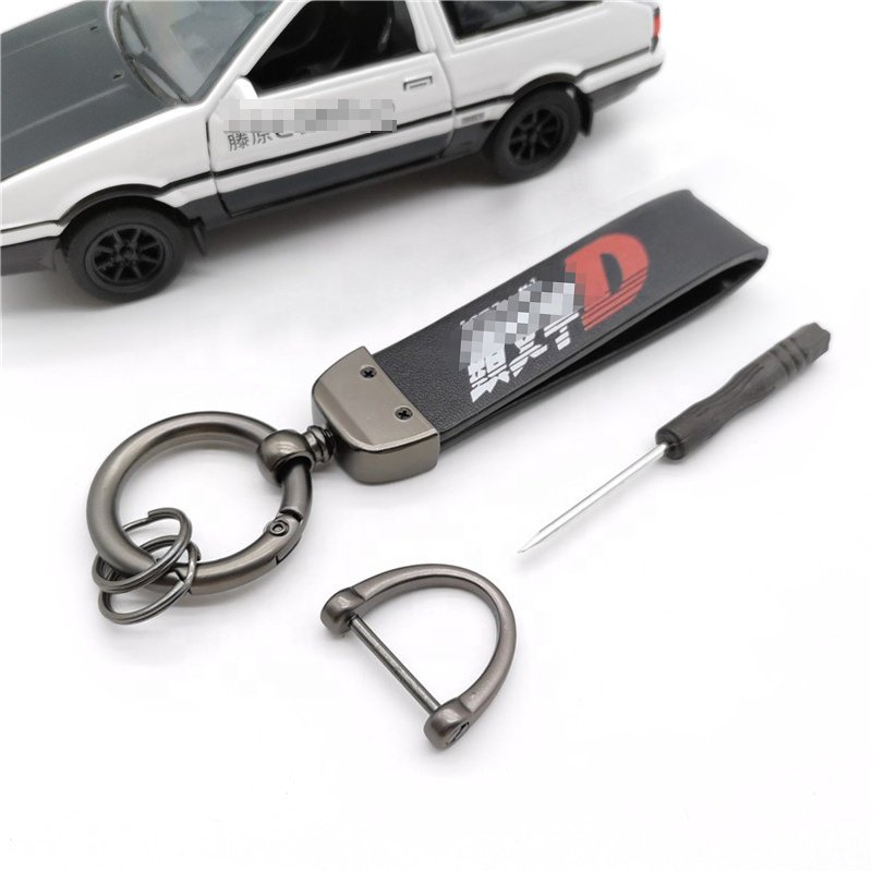 Initial D Car Key Tag Rings Keychain JDM Anime AE86 Drift Trueno Fujiwara Tofu