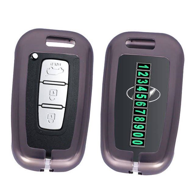 metal car key case cover zinc alloy car case shell and key accessories for hyundai car