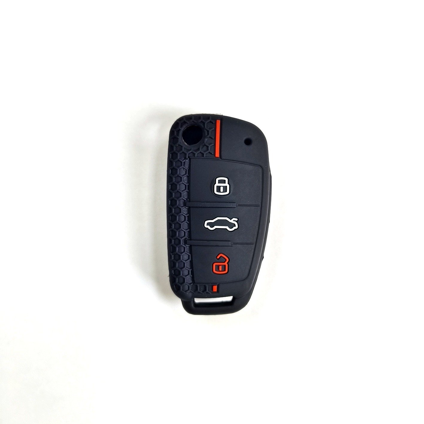 Best sellers Silicone Car Remote 3 Button Key Case Cover Genuine Grid case For Audi Q3/Q7/TT/A6/S3/A3/A1