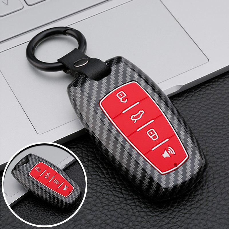 Carbon ABS Car Key Case Cover for Great Wall Haval Jolion 2022 H6 H7 H4 H9 F5 F7 F7X F7H H2S GMW Dargo Shell Fob Accessories
