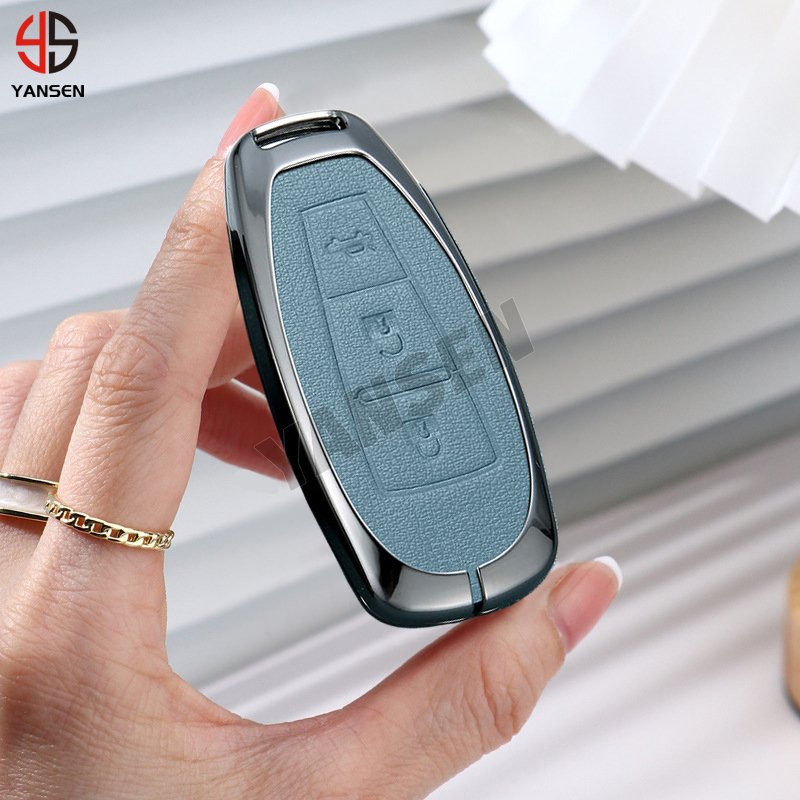Zinc Alloy Leather Car Smart Key Key Shell Case Keychain Accessories For Suzuki Vitara Swift Ignis Kizashi SX4 Baleno Ertiga