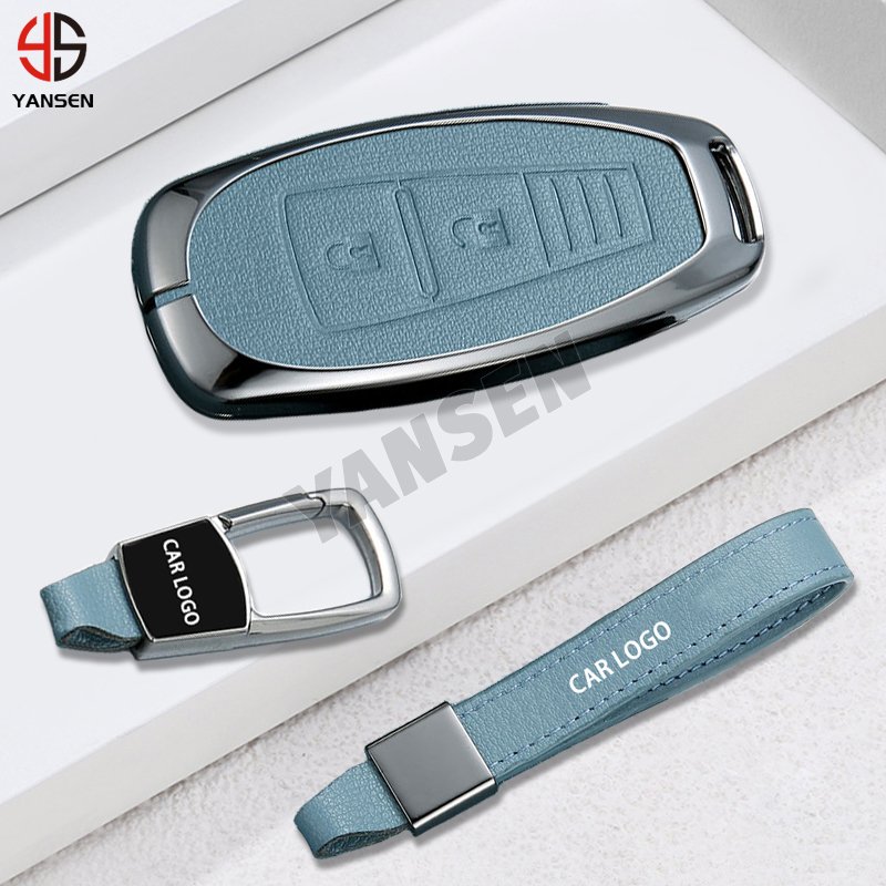 Zinc Alloy Leather Car Smart Key Key Shell Case Keychain Accessories For Suzuki Vitara Swift Ignis Kizashi SX4 Baleno Ertiga