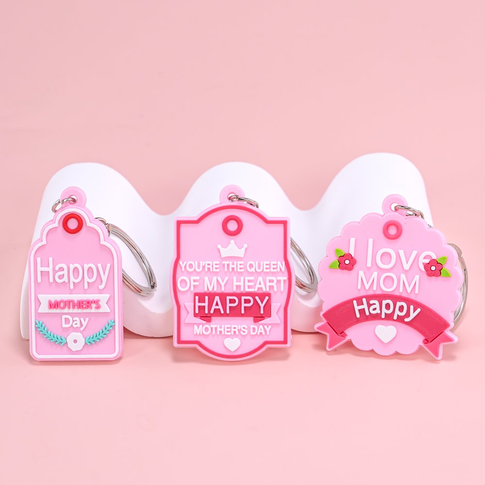 wholesale custom pink 2 keychain cartoon figure keyrings movie key chains cute key holder