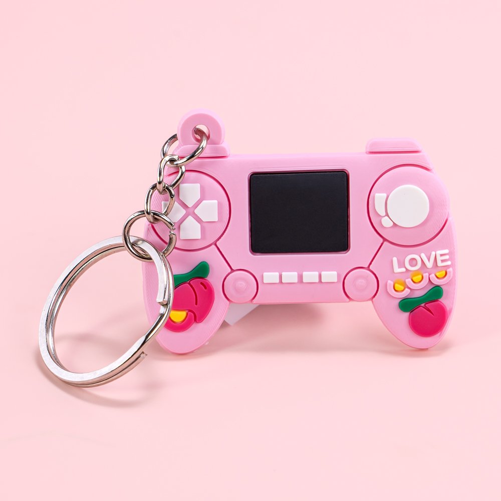 wholesale custom pink 2 keychain cartoon figure keyrings movie key chains cute key holder