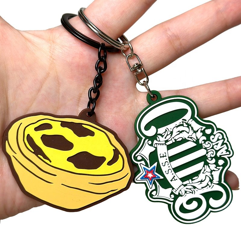 Brand Logo Keychain Car Key Rings Silicon 3D Llaveros Rubber Cute Silicone Custom Animal Pvc Keychains