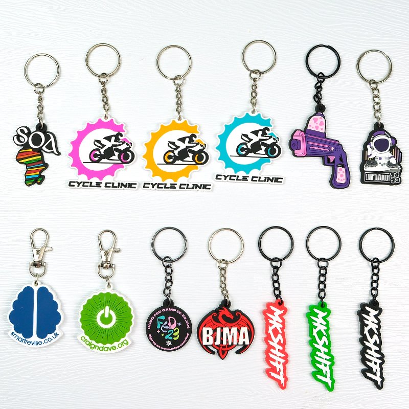 Brand Logo Keychain Car Key Rings Silicon 3D Llaveros Rubber Cute Silicone Custom Animal Pvc Keychains