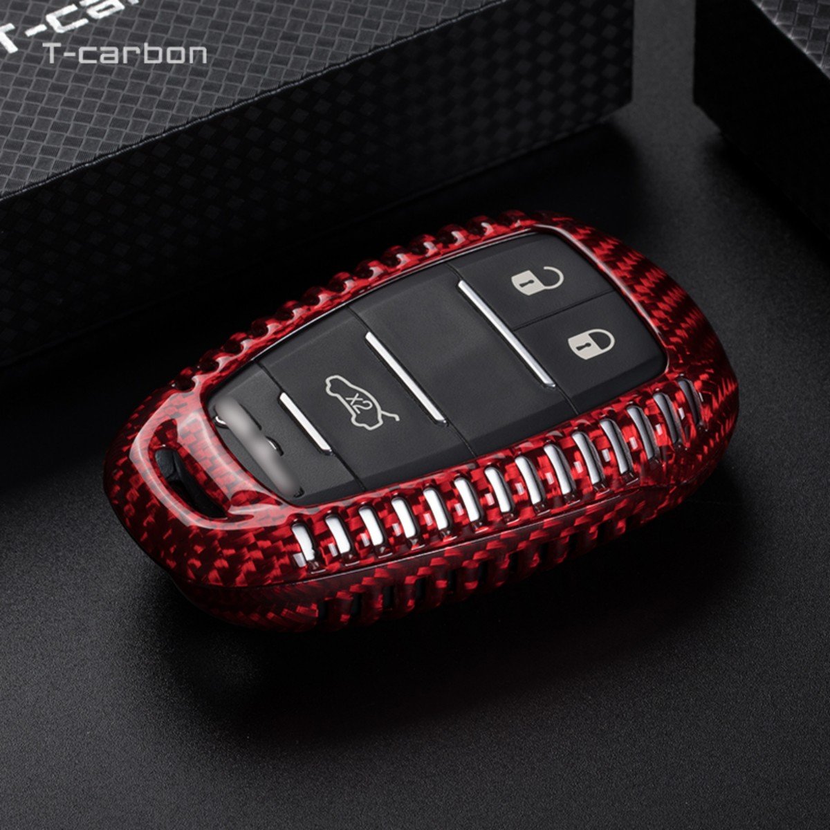 Fashion Car Key Cover For Alfa Romeo Carbon Fiber Car Key Case Car Interior Accessories Key Cover Protect Bag T-carbon