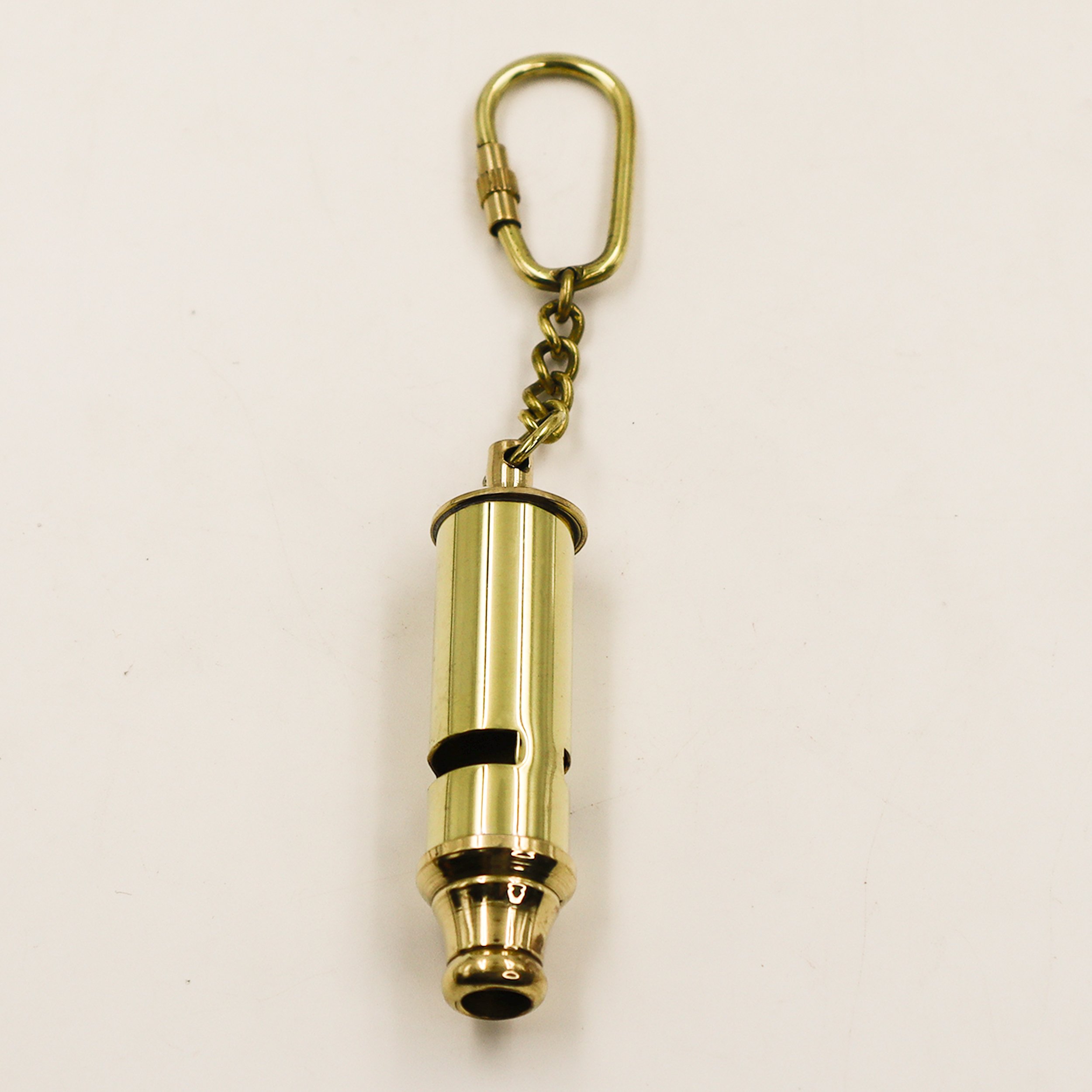 Loudest Brass Whistle Metal KeyChain Nautical Key Ring for Bike Car Home Decor Key Holder Custom Teacher Gift
