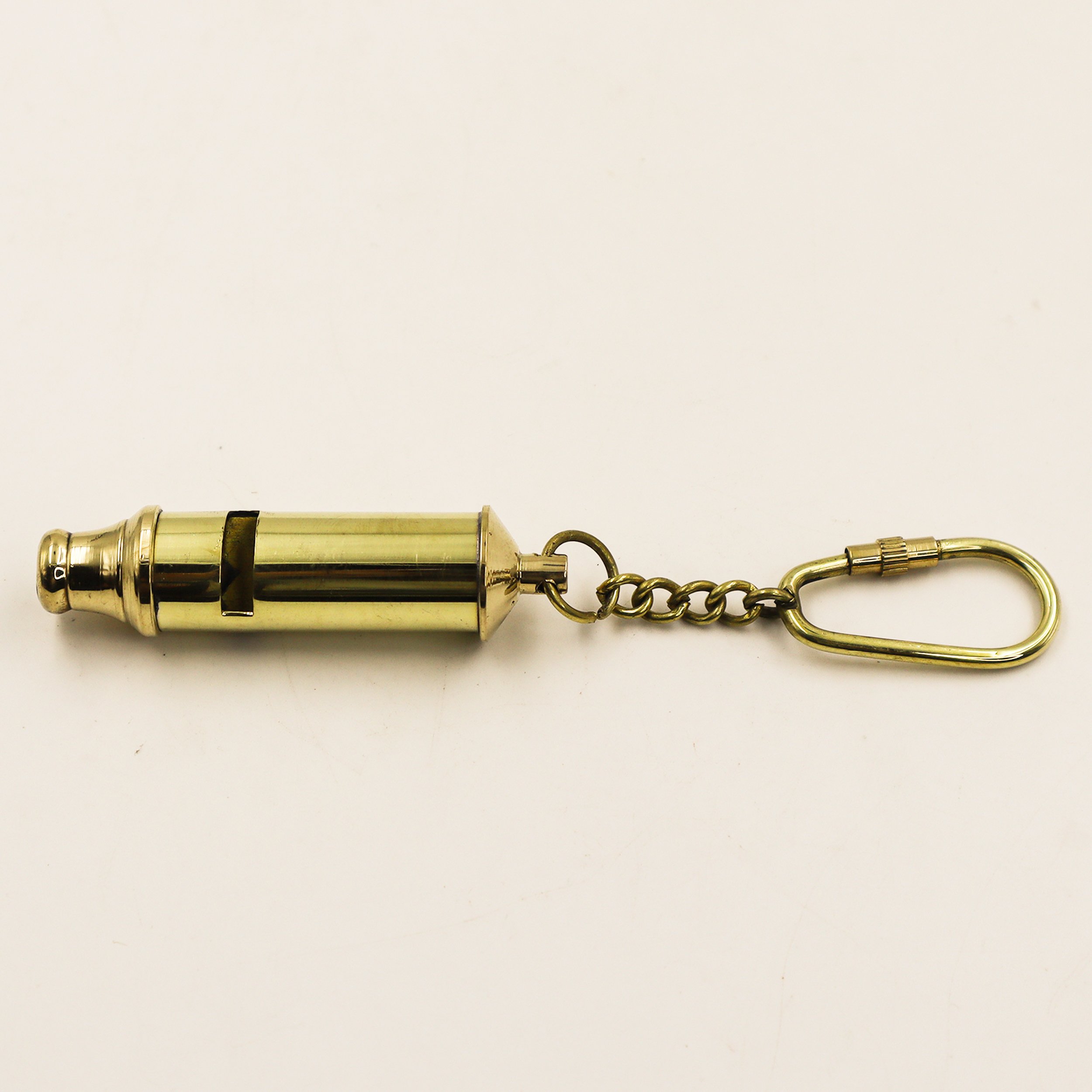Loudest Brass Whistle Metal KeyChain Nautical Key Ring for Bike Car Home Decor Key Holder Custom Teacher Gift