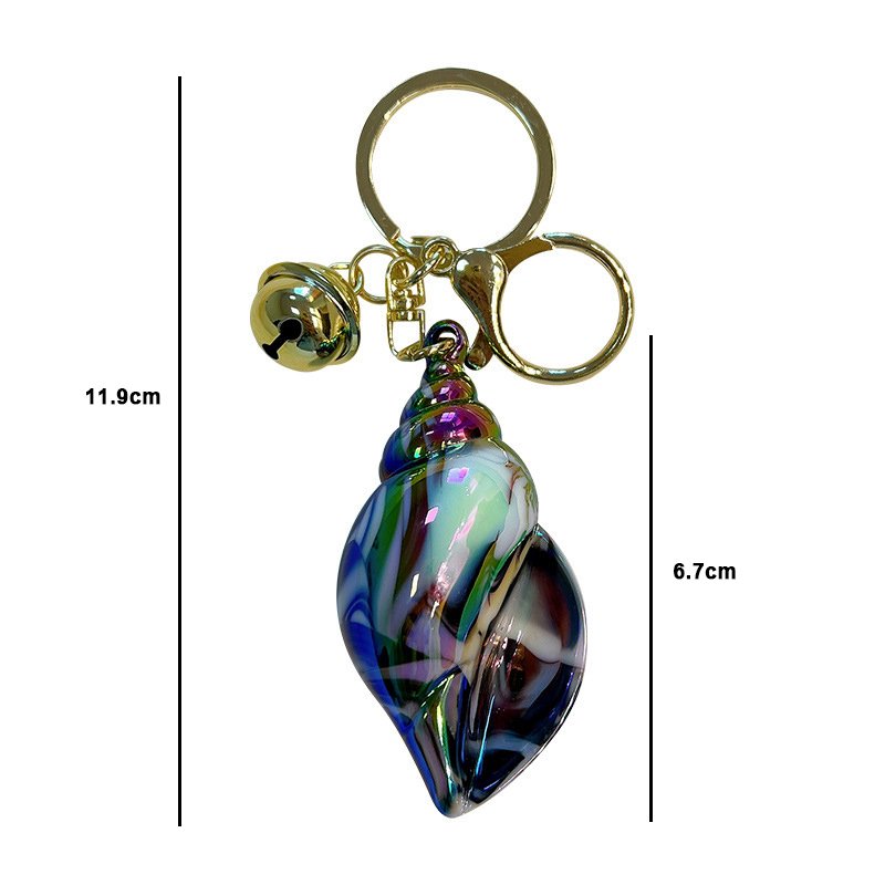 Acrylic Shell Conch Scallop keyring Romantic Seashell Keychain Cute Bag charm Pendant tourist souvenir key chains beach keychain