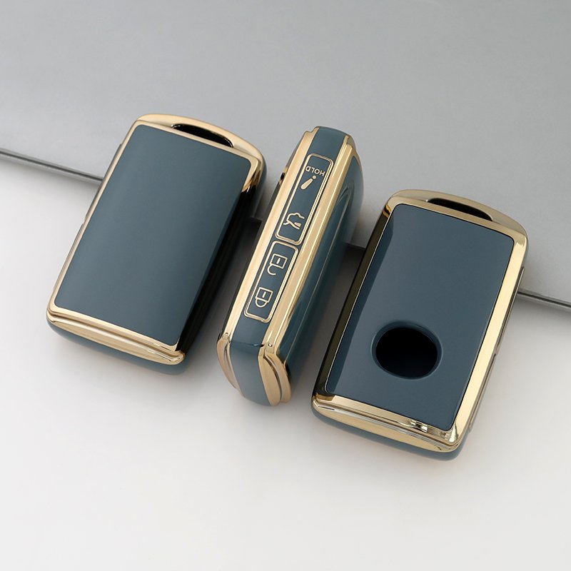 Gold Edge TPU car key cover fit for Mazda 3-Button Key Housing for CX3 CX5 CX7 CX9 MX5 Shell Protector key fob case holder