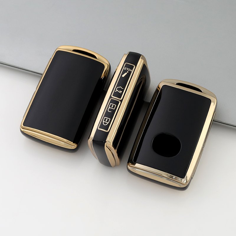 Gold Edge TPU car key cover fit for Mazda 3-Button Key Housing for CX3 CX5 CX7 CX9 MX5 Shell Protector key fob case holder