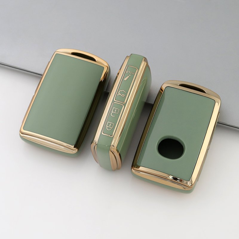 Gold Edge TPU car key cover fit for Mazda 3-Button Key Housing for CX3 CX5 CX7 CX9 MX5 Shell Protector key fob case holder