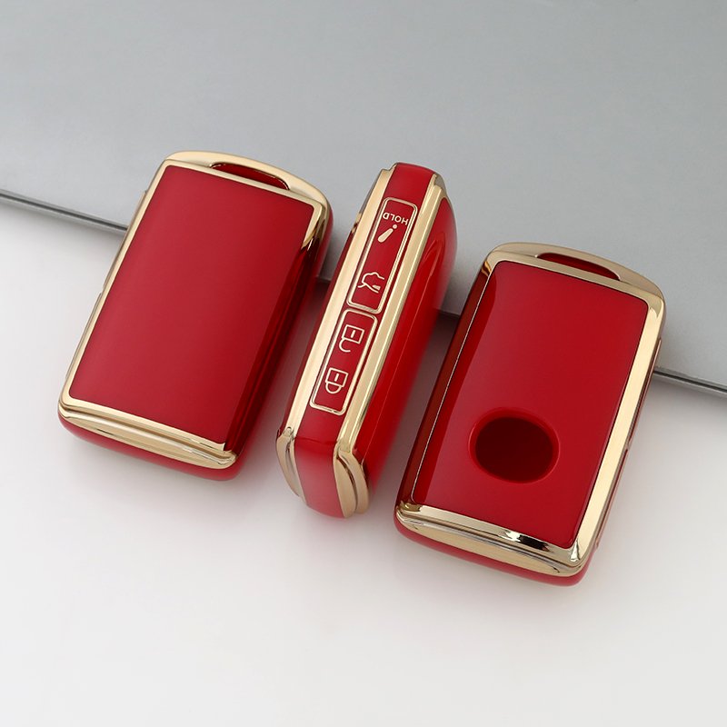 Gold Edge TPU car key cover fit for Mazda 3-Button Key Housing for CX3 CX5 CX7 CX9 MX5 Shell Protector key fob case holder
