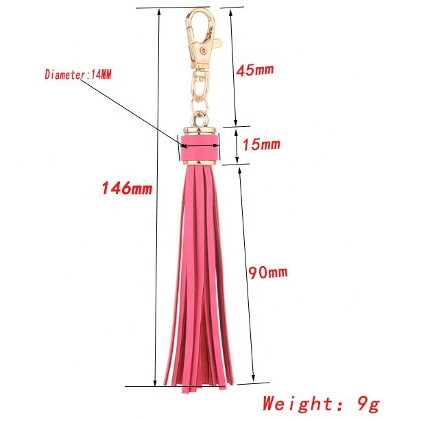 Pu Leather Tassel With Lobster Swivel Keychain For Handbag Phone Car Accessories Jewelry Bulk Sets Tassels Decorations Keychains