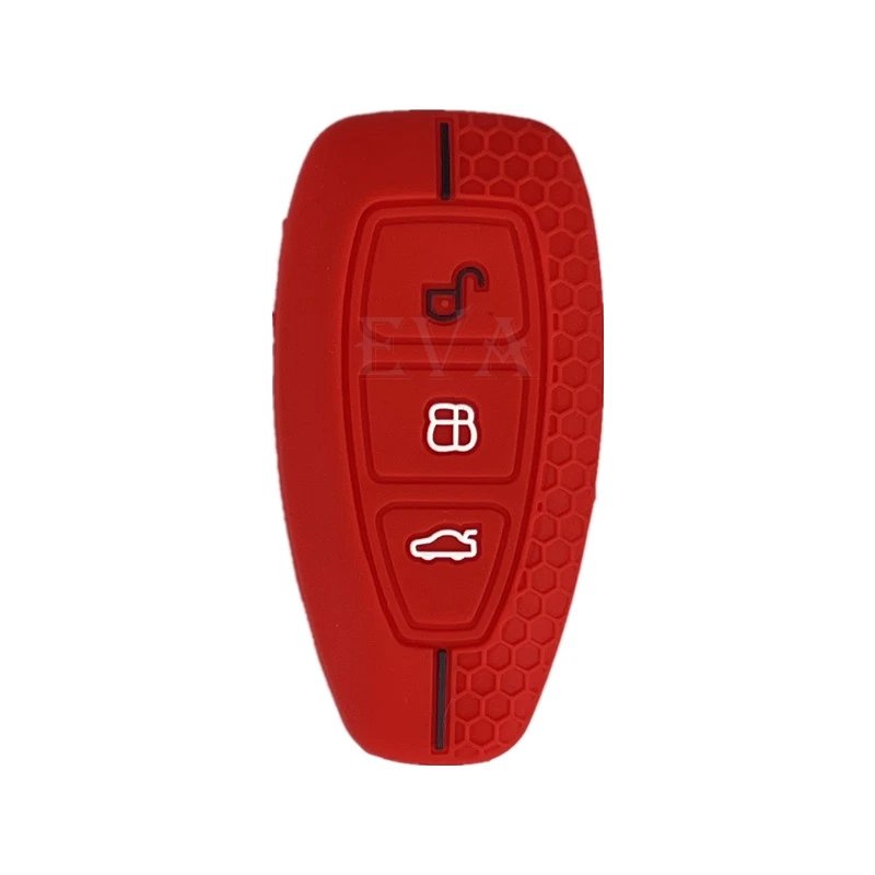 3 Button Key Case Cover For Ford Transit Custom Mondeo Fiesta Kuga ST Line MK3 Focus 3 Station Wagon Ecosport Shell Accessories