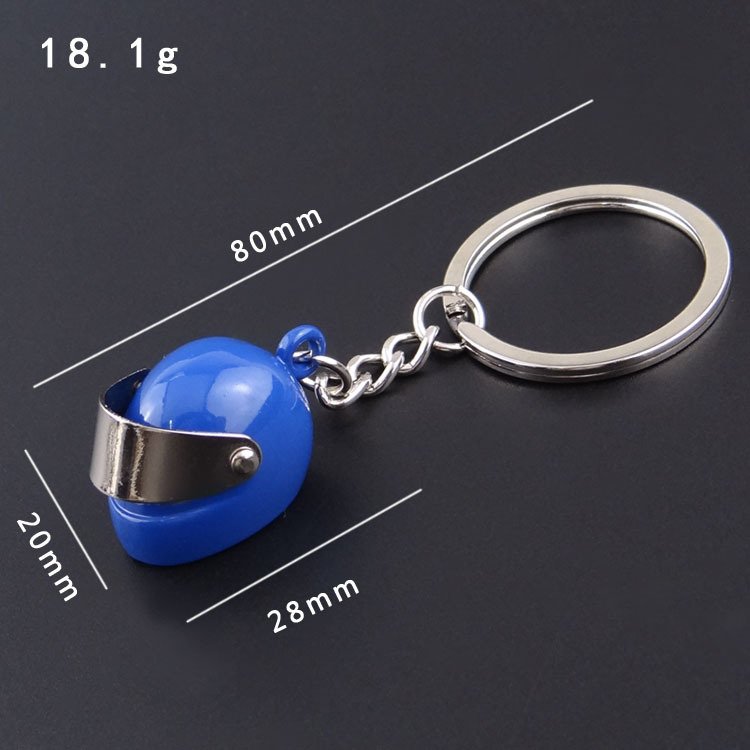 Personalized motorcycle Bicycle Accessories helmet small gift key chain Creative car advertising car key chain Keyring Keyfob