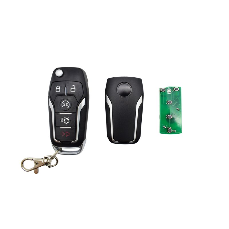 Topbest 3/4/5 Buttons 433MHZ 4D63 chip Smart Remote Key F-OR F-ORD Car Key Uncut Blade