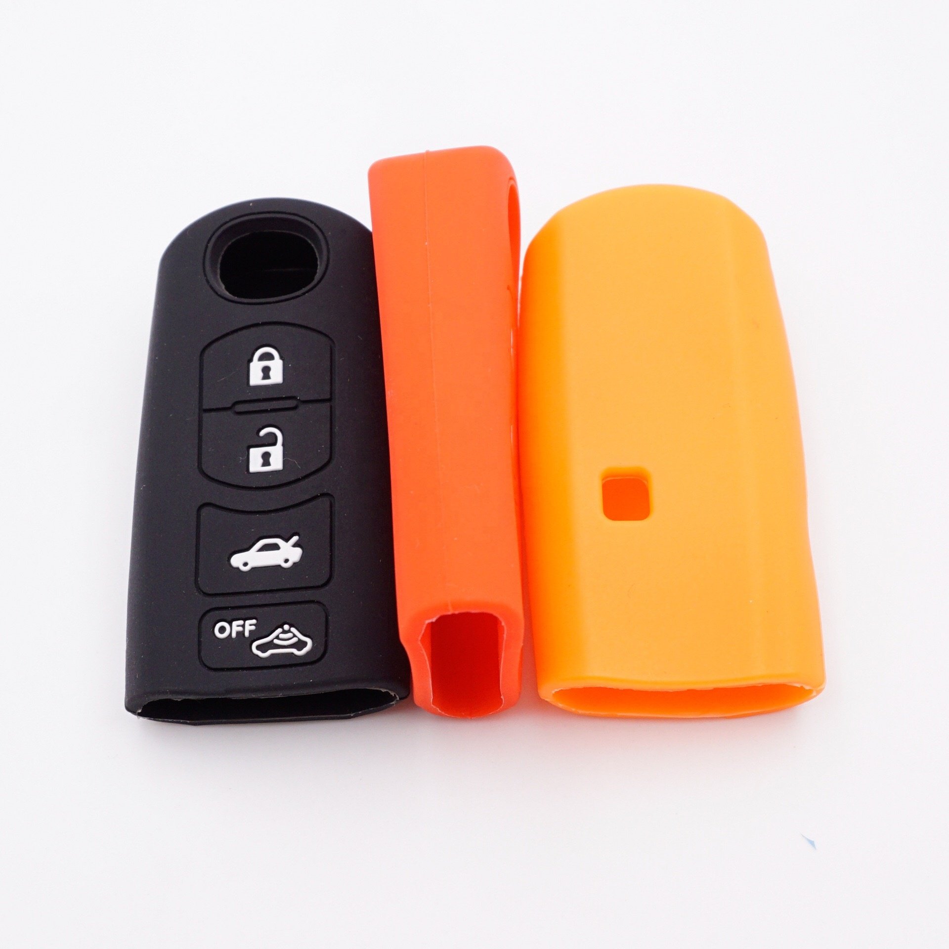 Silicone Rubber Car Key Case for Mazda 2013 2011 Card Smart Key Silica Gel Case for Key Car protect holder