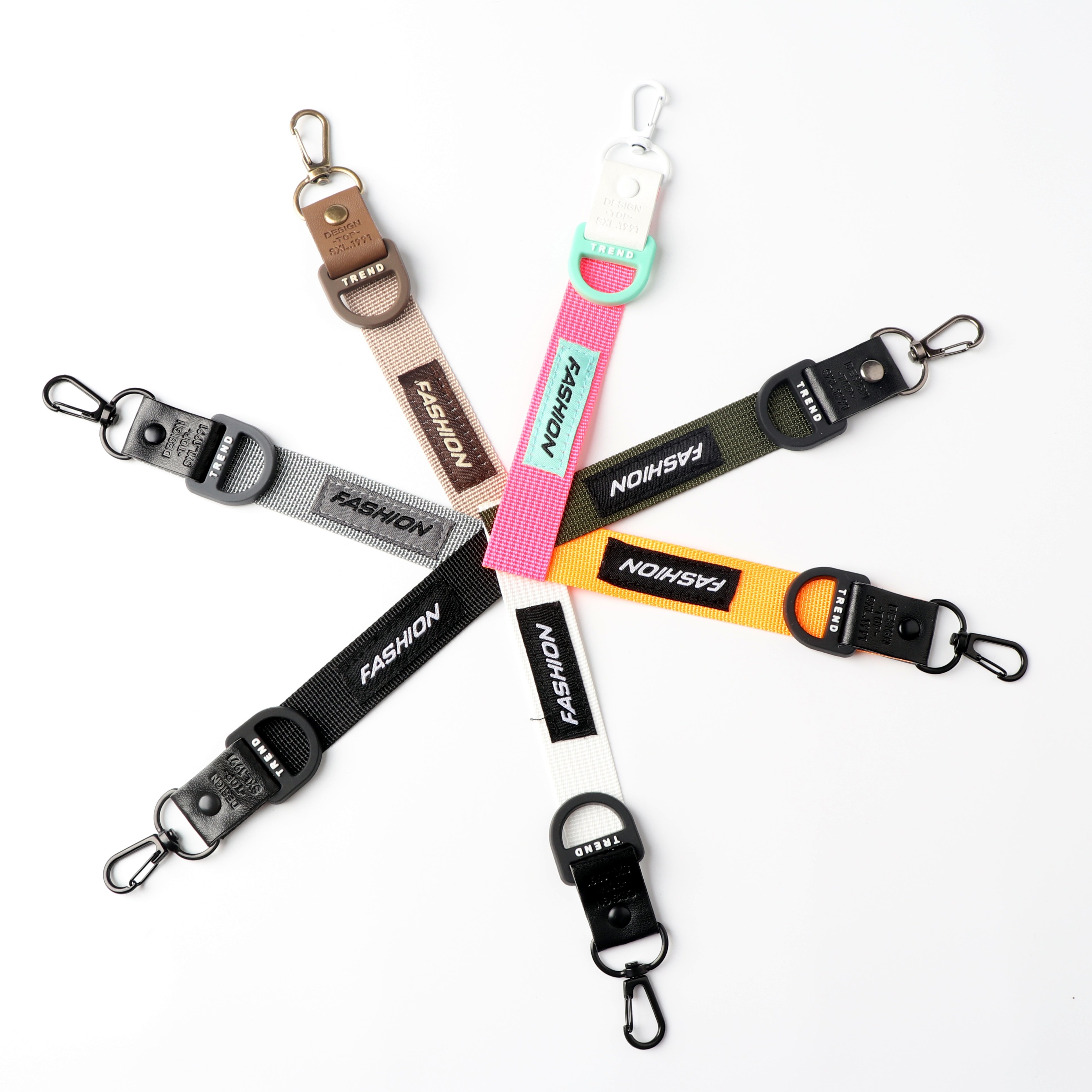 Factory Wholesale Customize Braid car logo keychain Trouser Accessories Decorative leather keychain for Bags