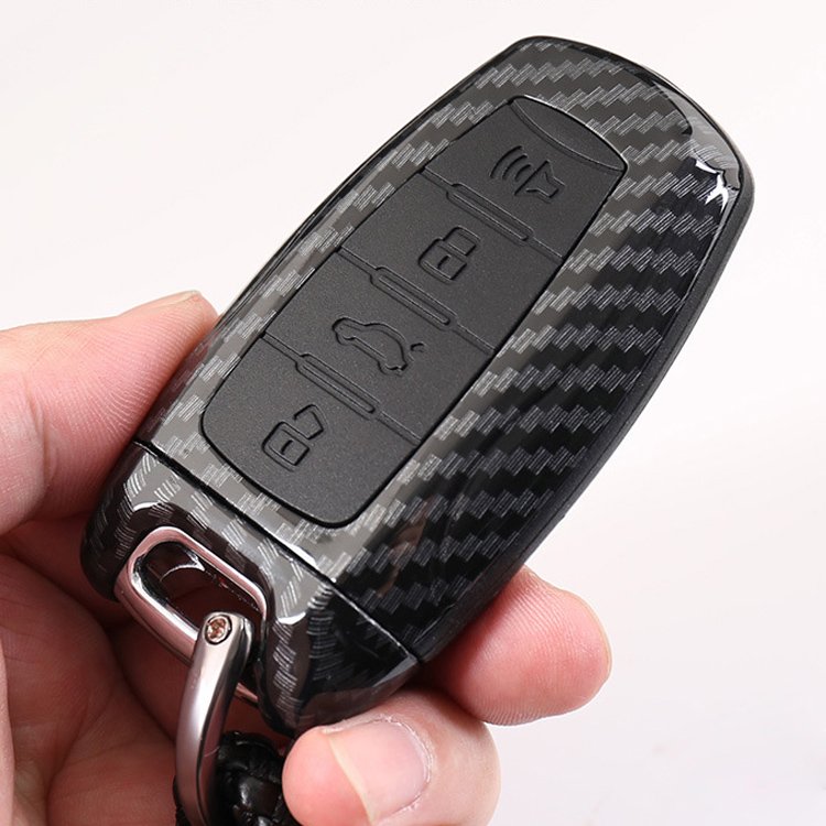 Car Remote ABS carbon fiber Key Case Cover Keychain For HAVAL H6