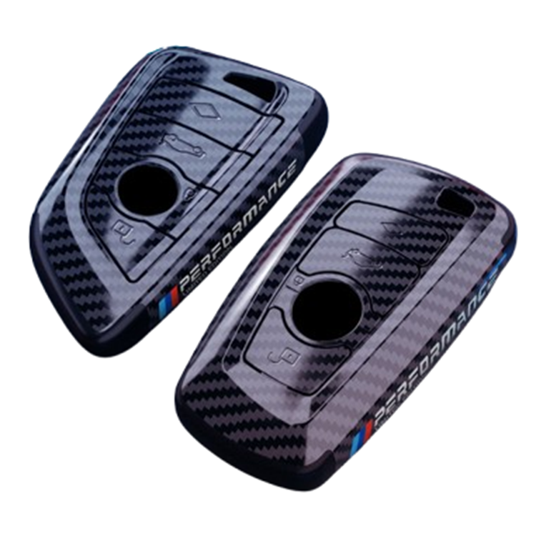 Carbon Fiber Plastic Smart Remote Car Key Shell Case Fob 3/4 Buttons key cover protector for bmw X5 X6
