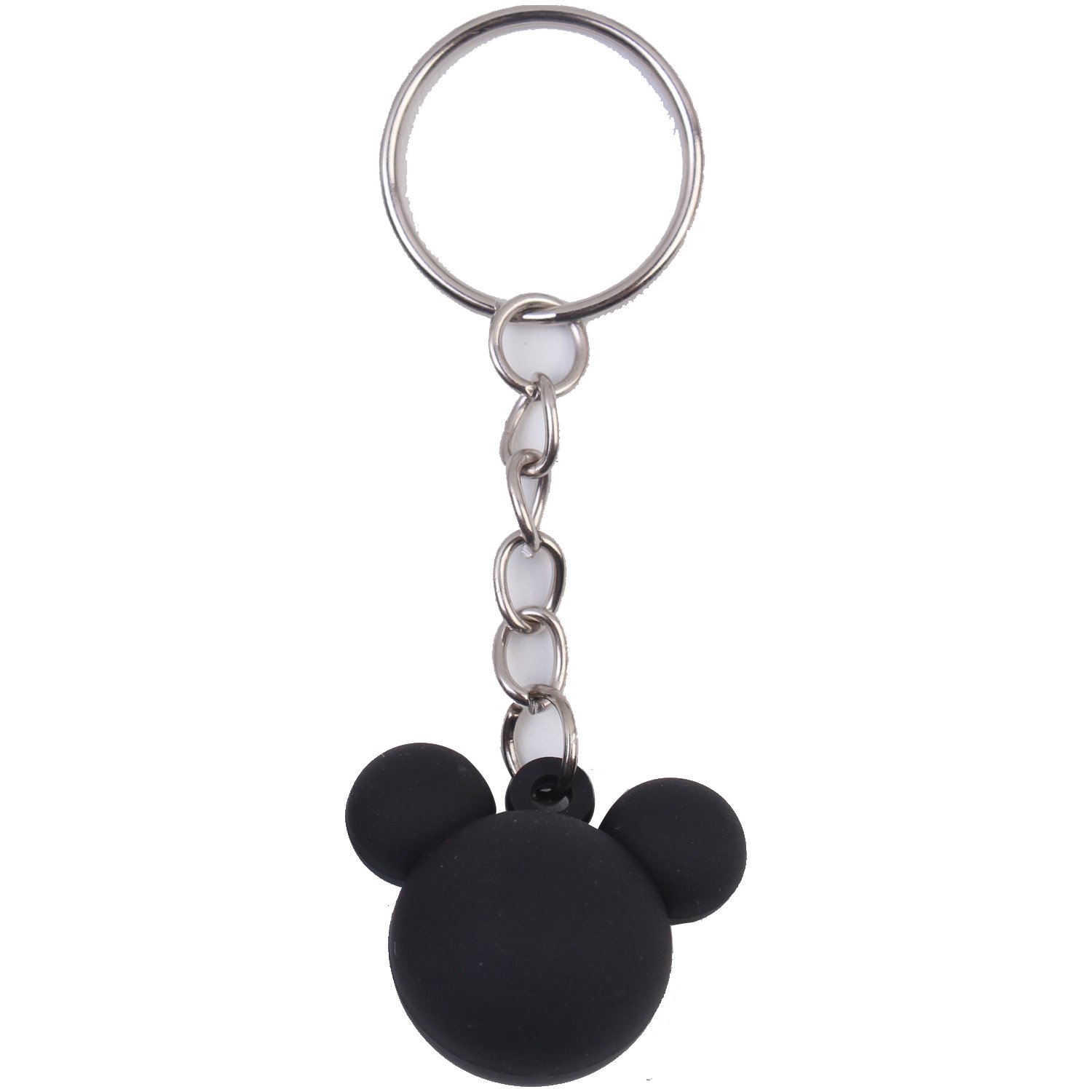 New Arrival 3D Mickey Head Key Chain Wholesale Cartoon PVC Rubber Key Chains Custom 3D/2D Key Ring Accessories Promotion Gifts