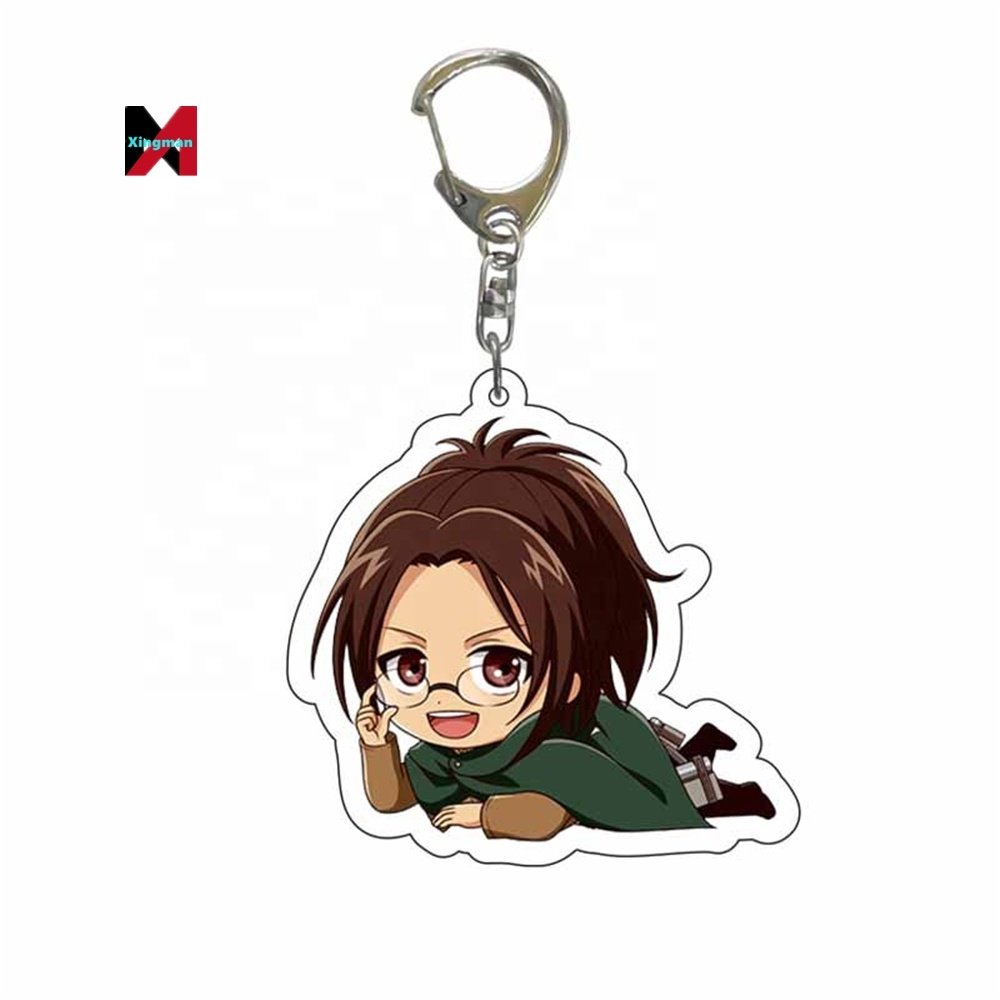 Holder For Bag Car Key Accessory Anime Tag Wholesale Attack On Titan acrylic keychain