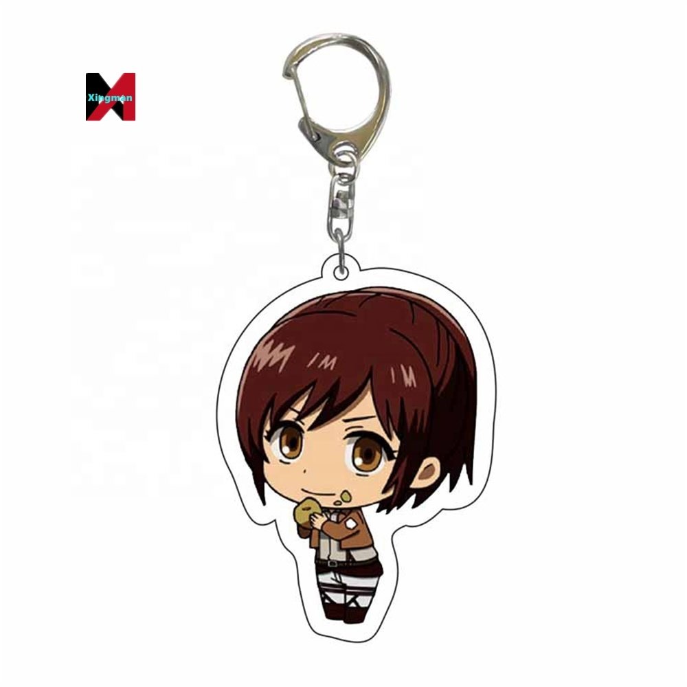 Holder For Bag Car Key Accessory Anime Tag Wholesale Attack On Titan acrylic keychain