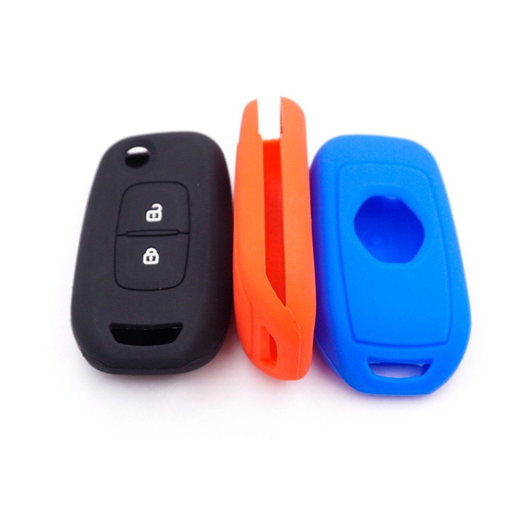 Silicone Car Flip Key Cases for Renault Kadjar Captur Megane Sandero Stepway Logan Clio 5 Arkana 2020 2021 Cover Keyless Remote