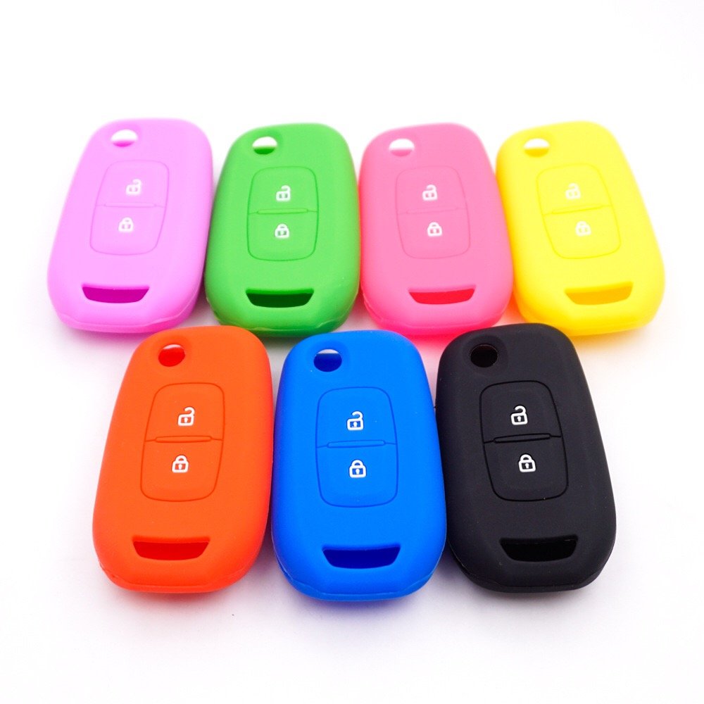 Silicone Car Flip Key Cases for Renault Kadjar Captur Megane Sandero Stepway Logan Clio 5 Arkana 2020 2021 Cover Keyless Remote