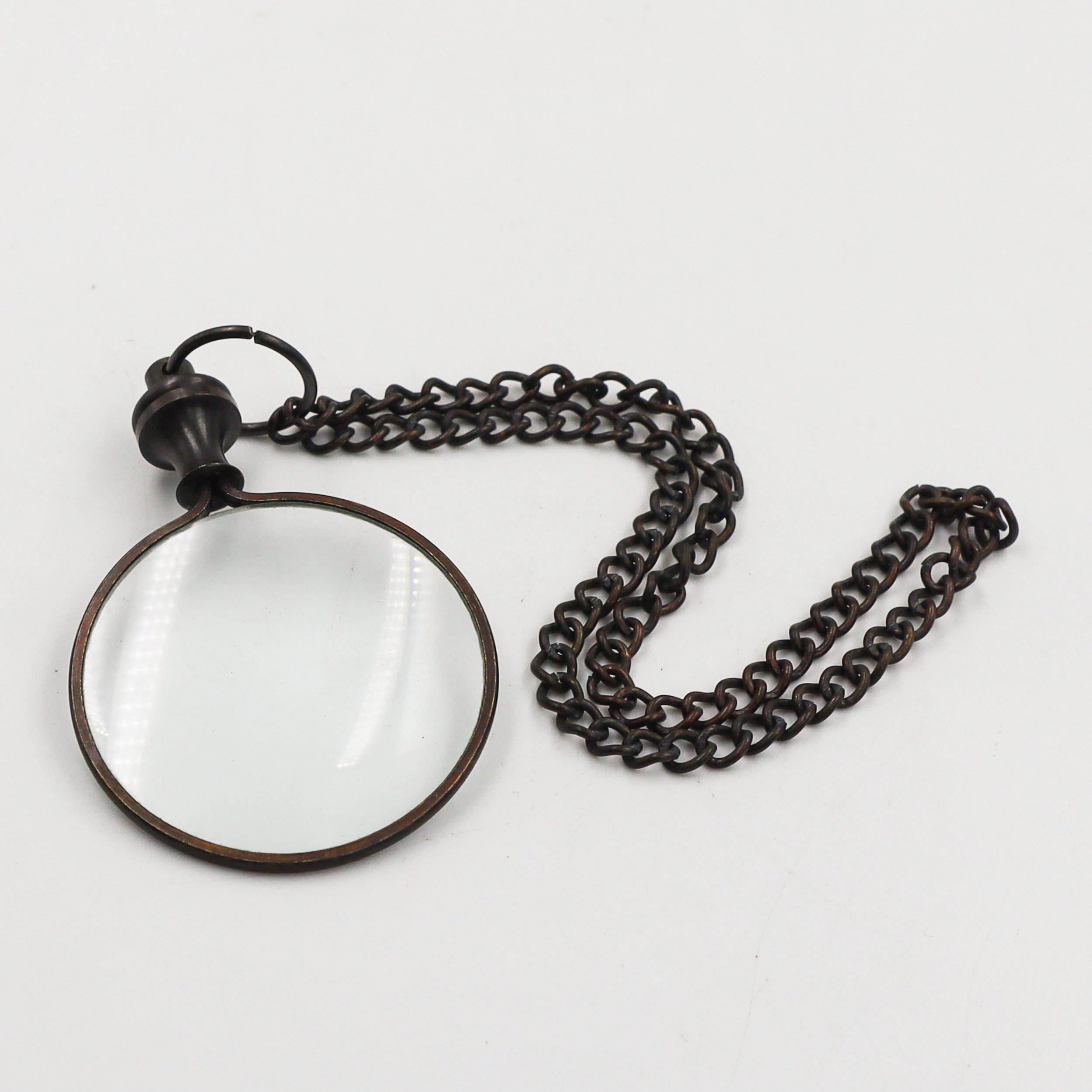 Portable Key Chain Magnifier Glass with Gift for Her Magnifying Metal Keychain for Reading