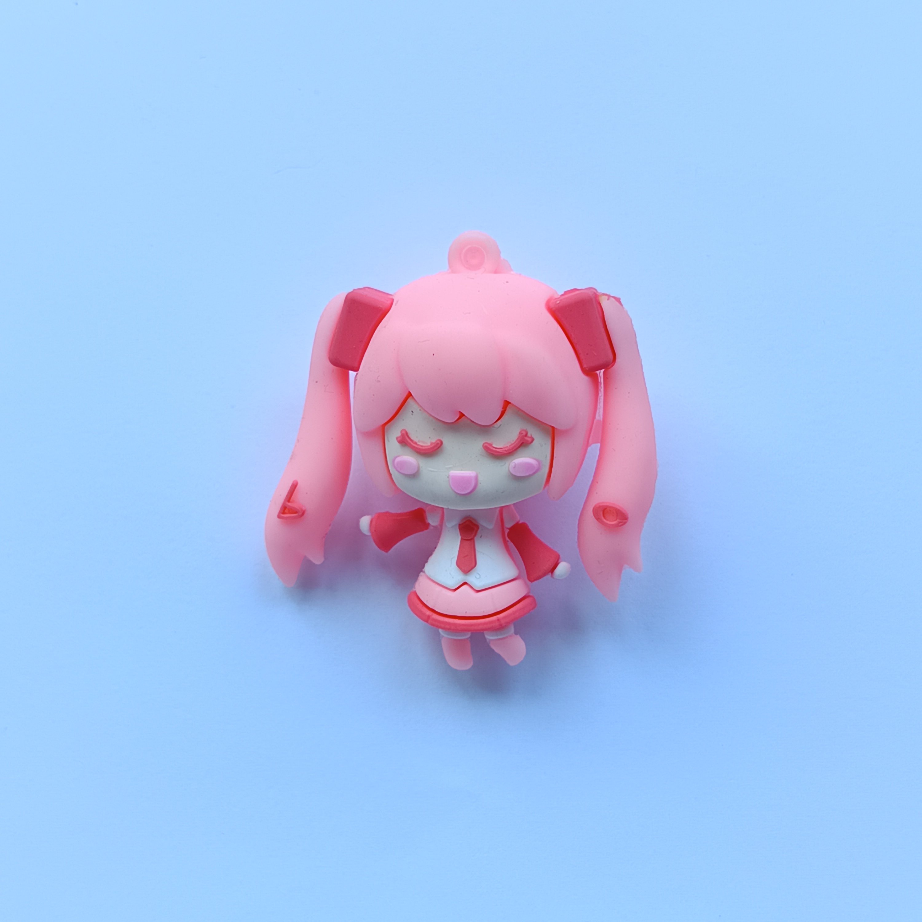 Factory Customization wholesale PVC cartoon anime character Figure Miku keychain doll key ring accessories Car Pendant