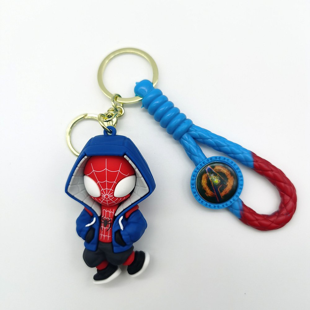 Character figurine creative PVC Marvel League of Legends keychain cartoon figurine car keychain pendant gift