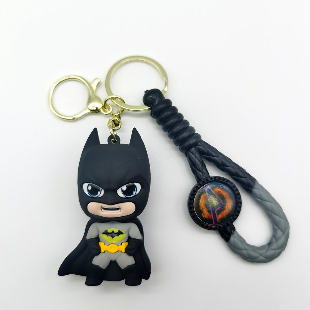 Character figurine creative PVC Marvel League of Legends keychain cartoon figurine car keychain pendant gift