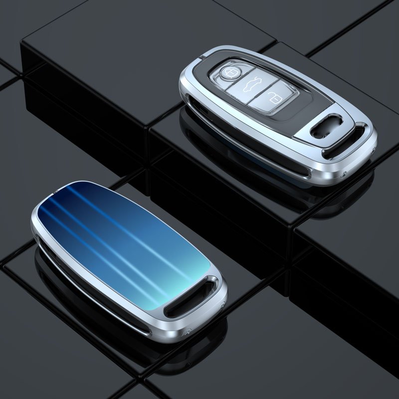 Factory Direct Supply Zinc alloy silica gel smart car key case flip key cover for remote keychain accessories