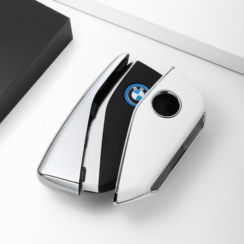 For BMW leather Key Fob Cover key shell fit for BMW X1/7 series 735li /740li / i7/ IX / New XM /X7 key cover