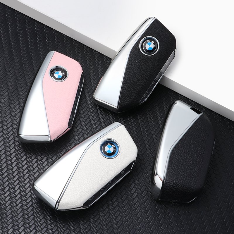 For BMW leather Key Fob Cover key shell fit for BMW X1/7 series 735li /740li / i7/ IX / New XM /X7 key cover
