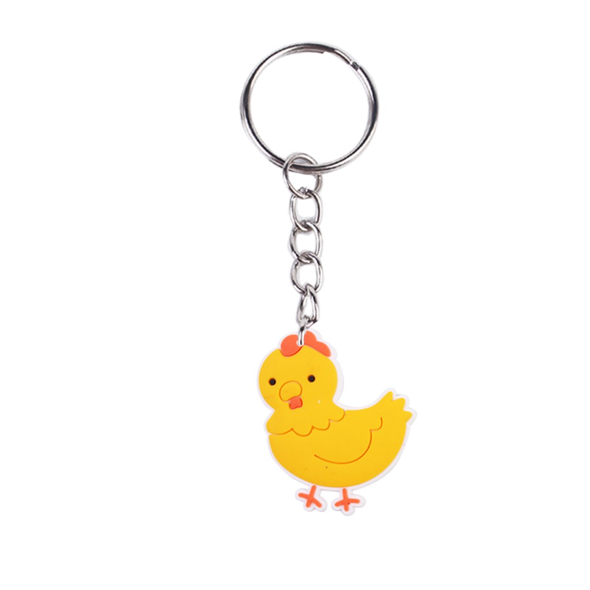 2024 New arrive PVC rubber store festival promotional gift key chains Wholesale cartoon Farm key ring custom design Bag pendant