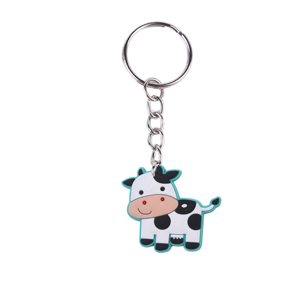 2024 New arrive PVC rubber store festival promotional gift key chains Wholesale cartoon Farm key ring custom design Bag pendant